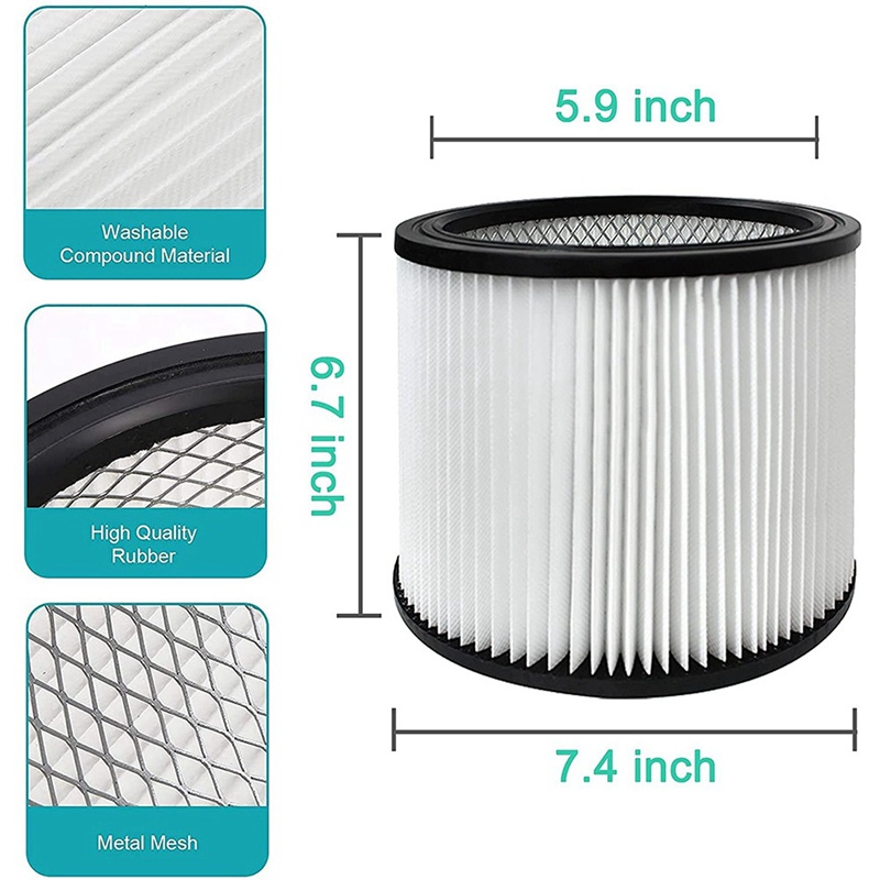 Bộ Lọc Thay Thế 90304 90333 90350 Phù Hợp Với Mọi Cửa Hàng / Ướt / Khô 5 Gallon