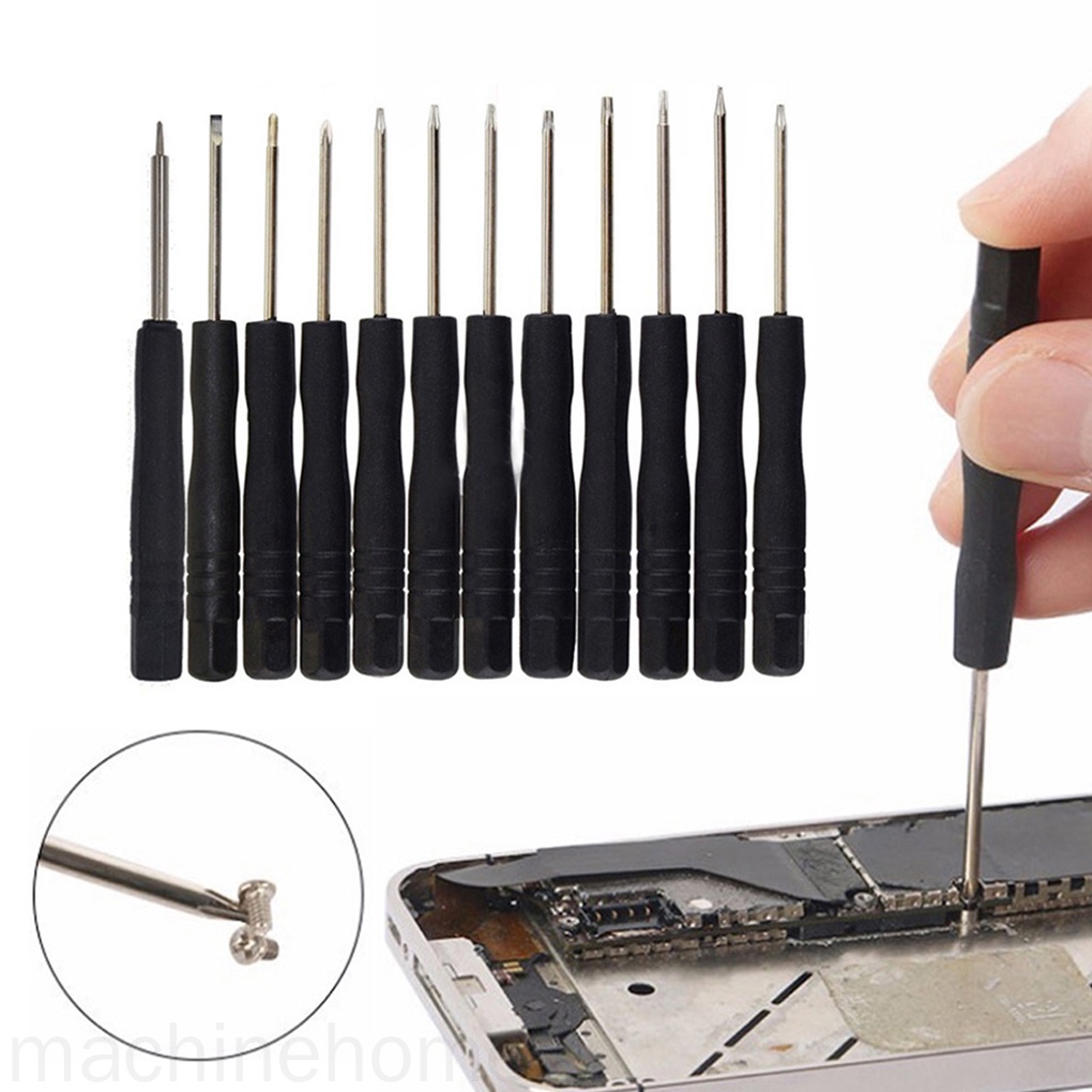Set 12 Tua Vít Mini Sửa Chữa Điện Thoại Thông Minh/Máy Tính Bảng Chính Xác Đa Năng