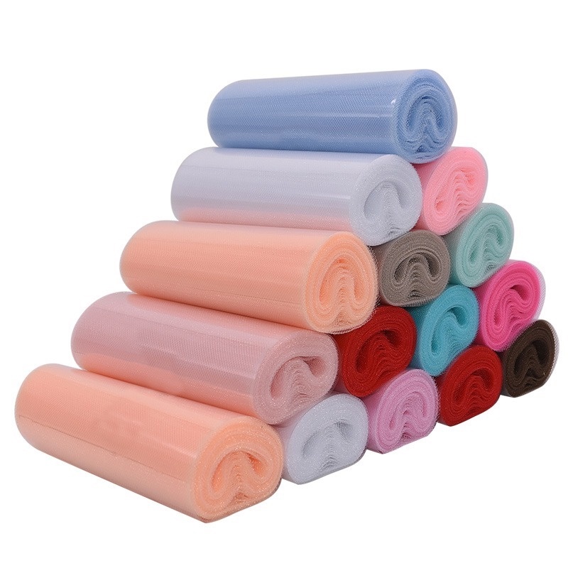 Cuộn Vải Tuyn 15cm 25Yards Dùng Để Quấn Trang Trí Tiệc Cưới/Sinh Nhật