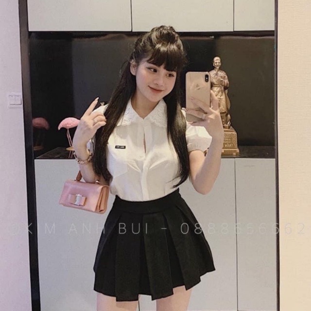 Sơ Mi Cổ Ren #Bigsize 60kg =&gt;90kg