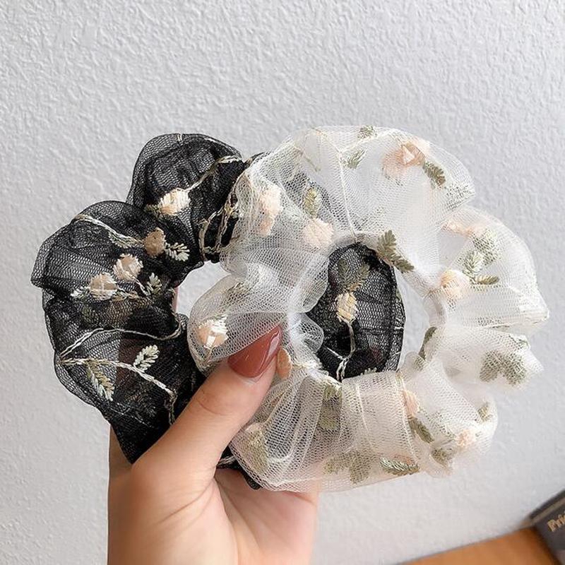 Dây Buộc Tóc Phối Ren Và Hoa Thời Trang Dành Cho Nữ