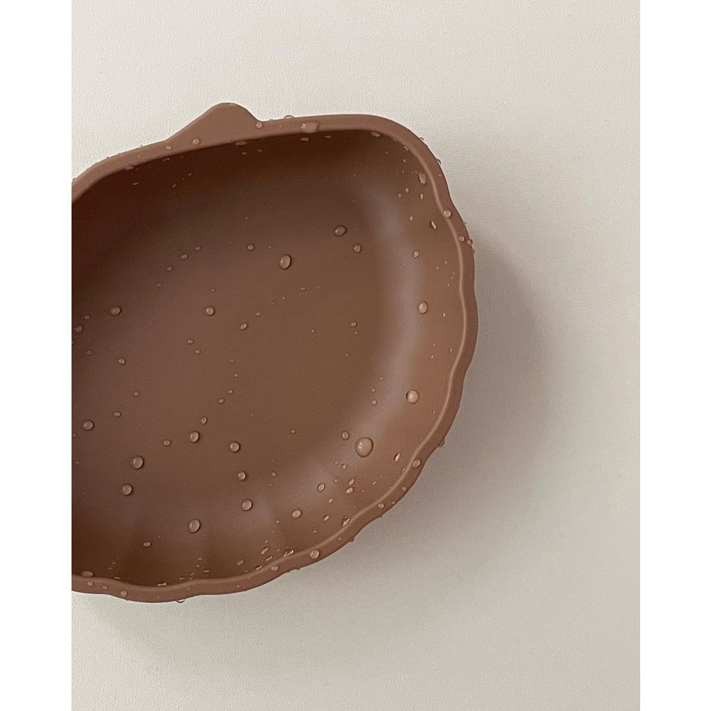 Đĩa ăn dặm silicon vỏ sò, có đế hít chống đổ TGM Hàn Quốc