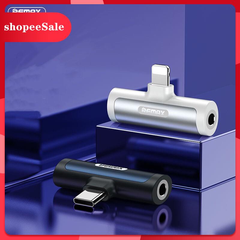 (Hàng Mới Về) Jack chuyển đổi tai nghe từ iphone sang 3.5 hỗ trợ vừa nghe vừa sạc LA03a LA03i chính hãng Remax