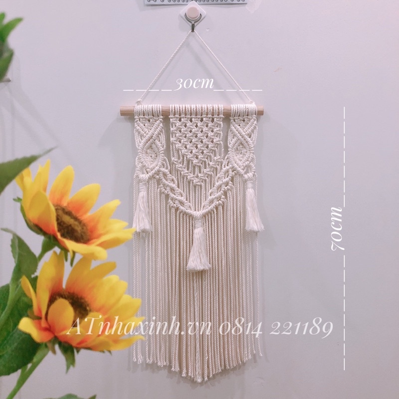 N10 mành treo tường tết macrame decor nội thất trang trí phòng cải tạo phòng treo trang trí