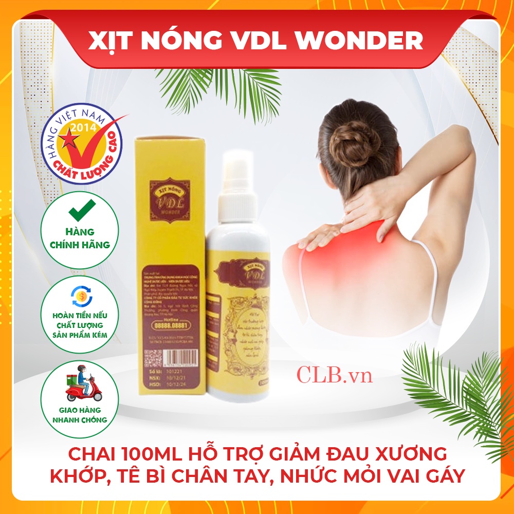 Dầu Xịt Xoa Bóp Xương Khớp Thảo Mộc Đông Y Viện Dược Liệu, Cho Người Đau Mỏi Cổ Vai Gáy, Tê Nhức Chân Tay, Chai 100ml