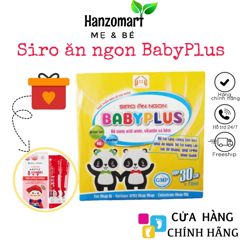 Siro ăn ngon BABYPLUS BABY PLUS cho trẻ biếng ăn , chậm lớn , chậm tăng cân