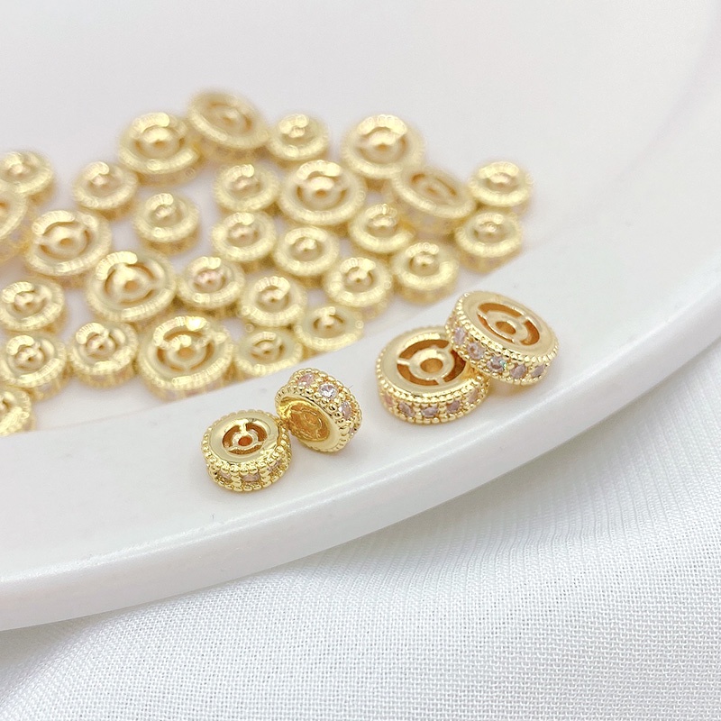 Hạt Đá Zircon Bằng Đồng 14K Nhiều Màu Sắc Dùng Làm Trang Sức/ Vòng Tay/ Dây Chuyền diy