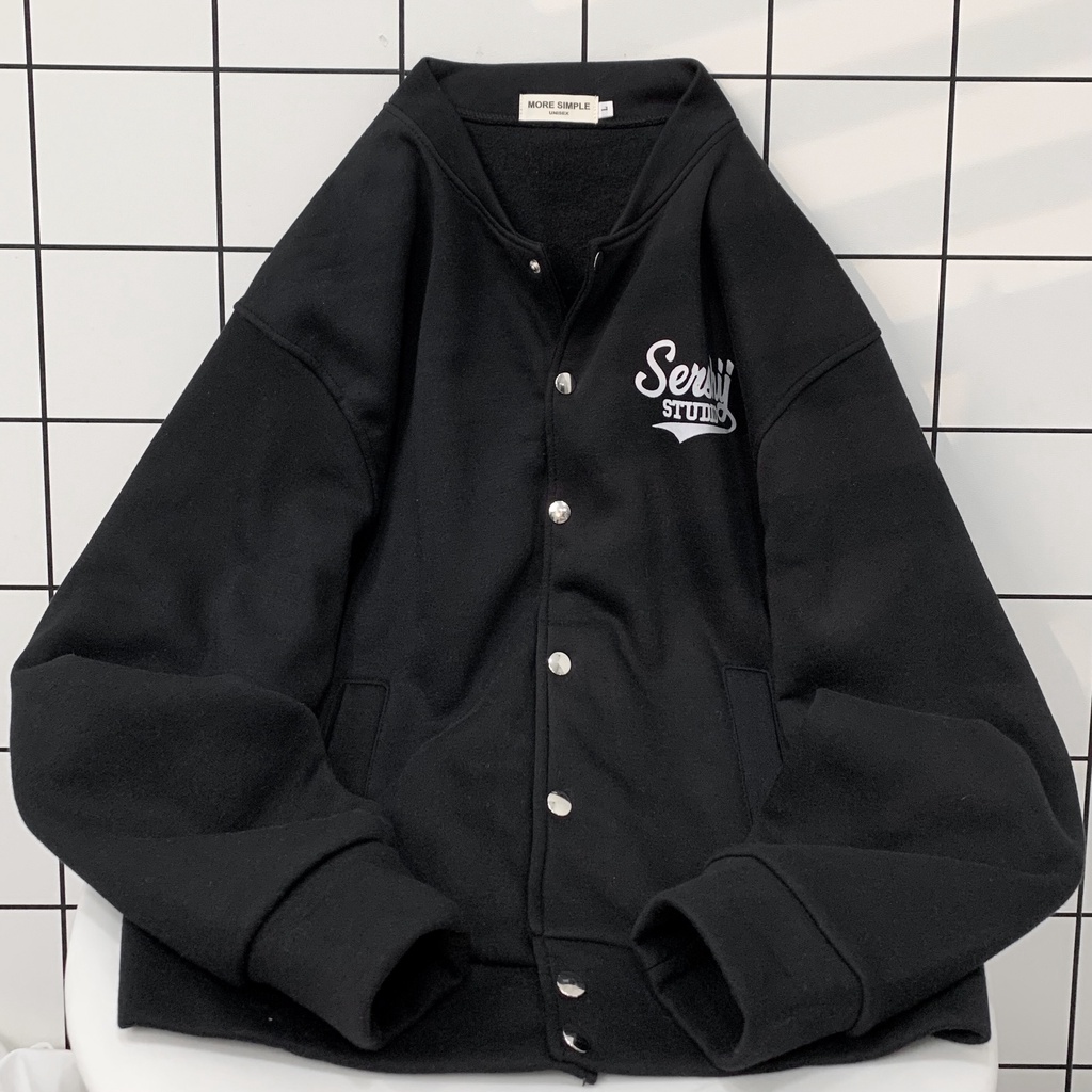Áo Khoác Bomber Dài Tay Form Unisex SHY Vải Nỉ Bông Dày Dặn - Tuni Store