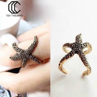 Nhẫn hình sao biển thiết kế thời trang