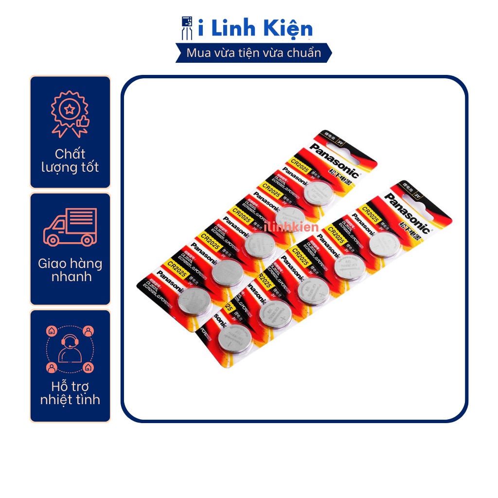 PIN CR2025 Panasonic chính hãng chất lượng tốt