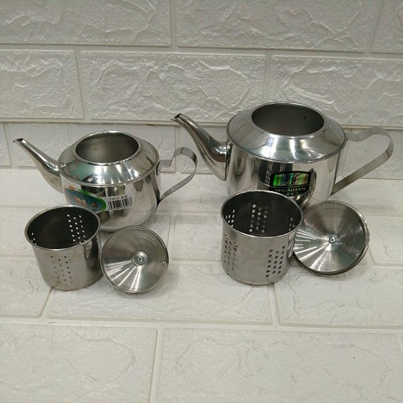 Ấm trà inox 10cm,12cm