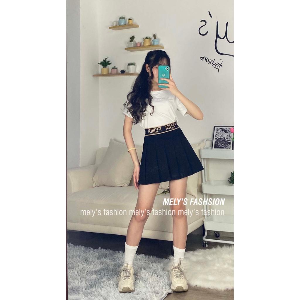 Chân váy tennis xếp ly dáng ngắn chữ A cạp chun chất Umi cao cấp phong cách trẻ trung năng động CV35