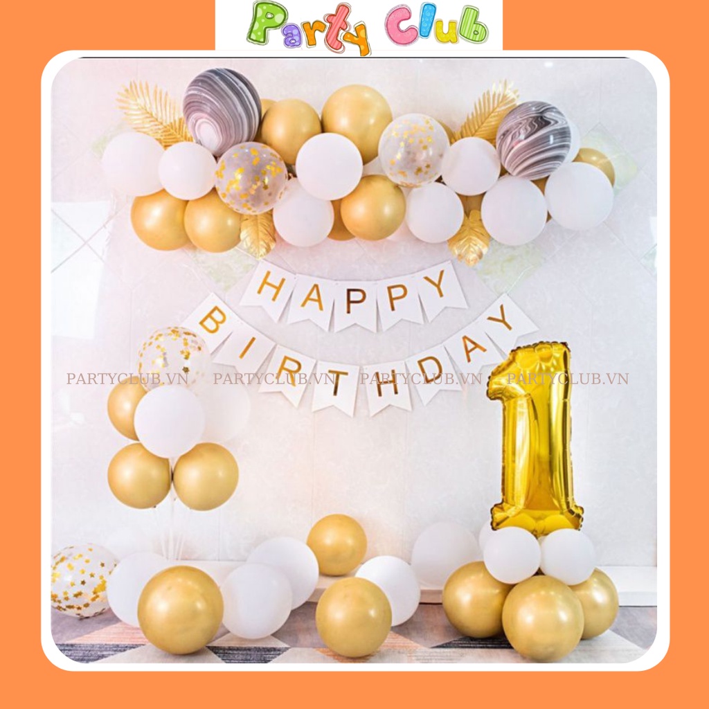 Set bóng trang trí sinh nhật tại nhà mẫu DG002