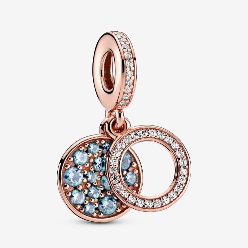 charm pan treo đính đá trơn đù màu bạc s925 cao cấp