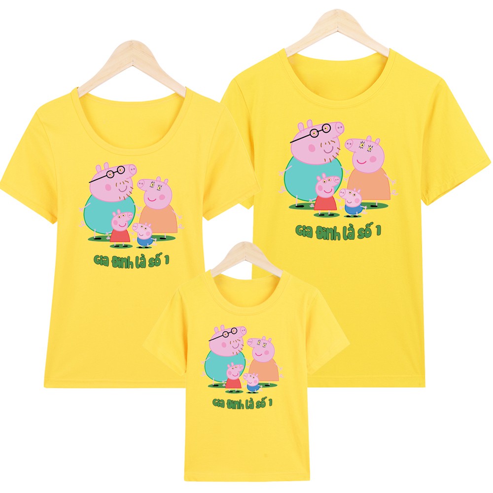 Áo Thun Gia Đình PEPPA PIG M06-Thương Hiệu YANO