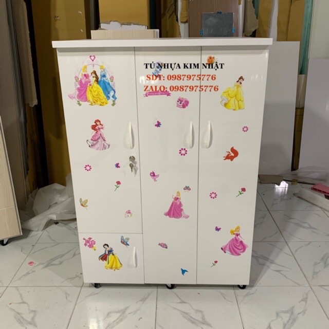 Tủ quần áo bằng nhựa Đài Loan cho bé freeship tphcm