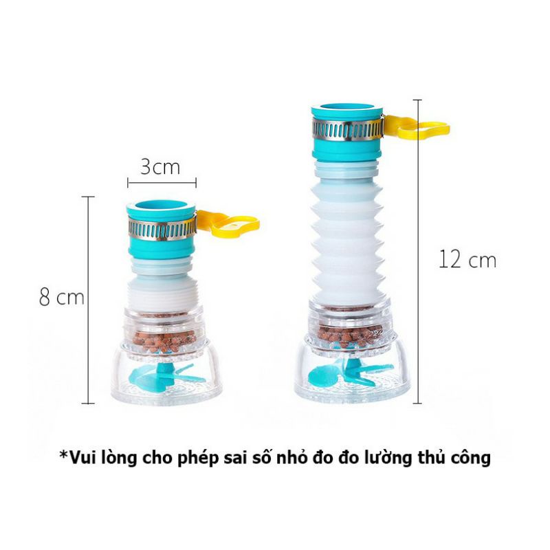 Đầu lọc Vòi Nước Xoay 360 Độ