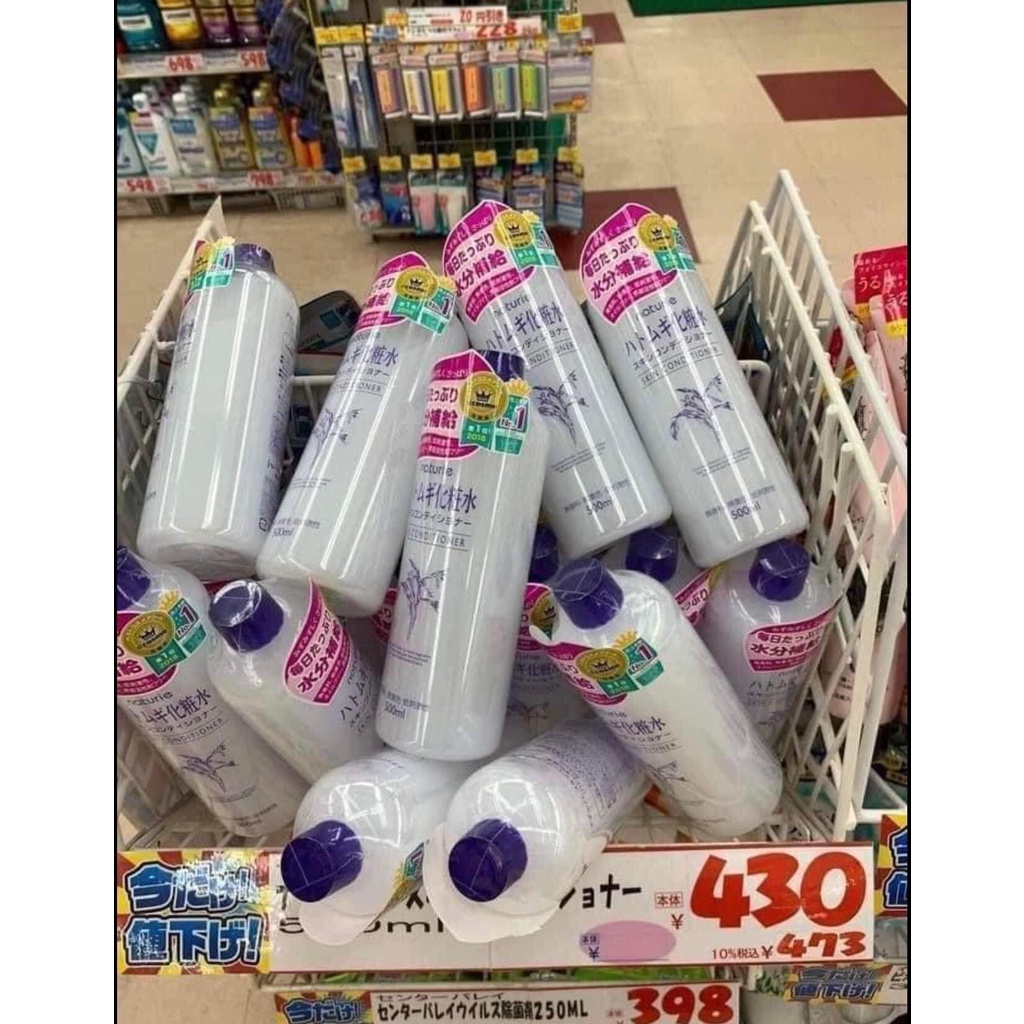 Nước Hoa Hồng Naturie Skin Conditioner Lotion Nhật Bản , Toner Cho Da Dầu Mụn Chiết Xuất Ý Dĩ Cân Bằng Da