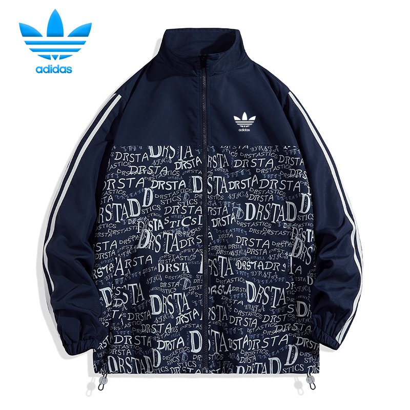 Áo Khoác Thể Thao Nam ADIDAS áo khoác bóng chày bomber Dáng Rộng Chống Gió / Thấm Nước Phong Cách Hàn Quốc Thời Trang Cho áo khoác nữ form rộng  bigsize L ~ 6XL