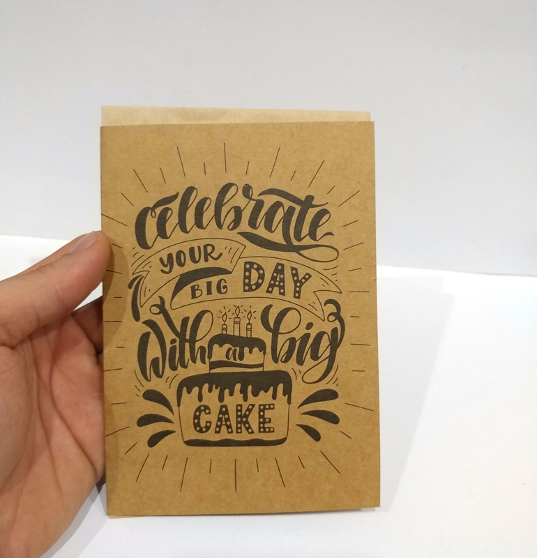 Thiệp Greenwood -  Theo Phong Cách Typography - Mẫu 10 - Celebrate Your Big Day