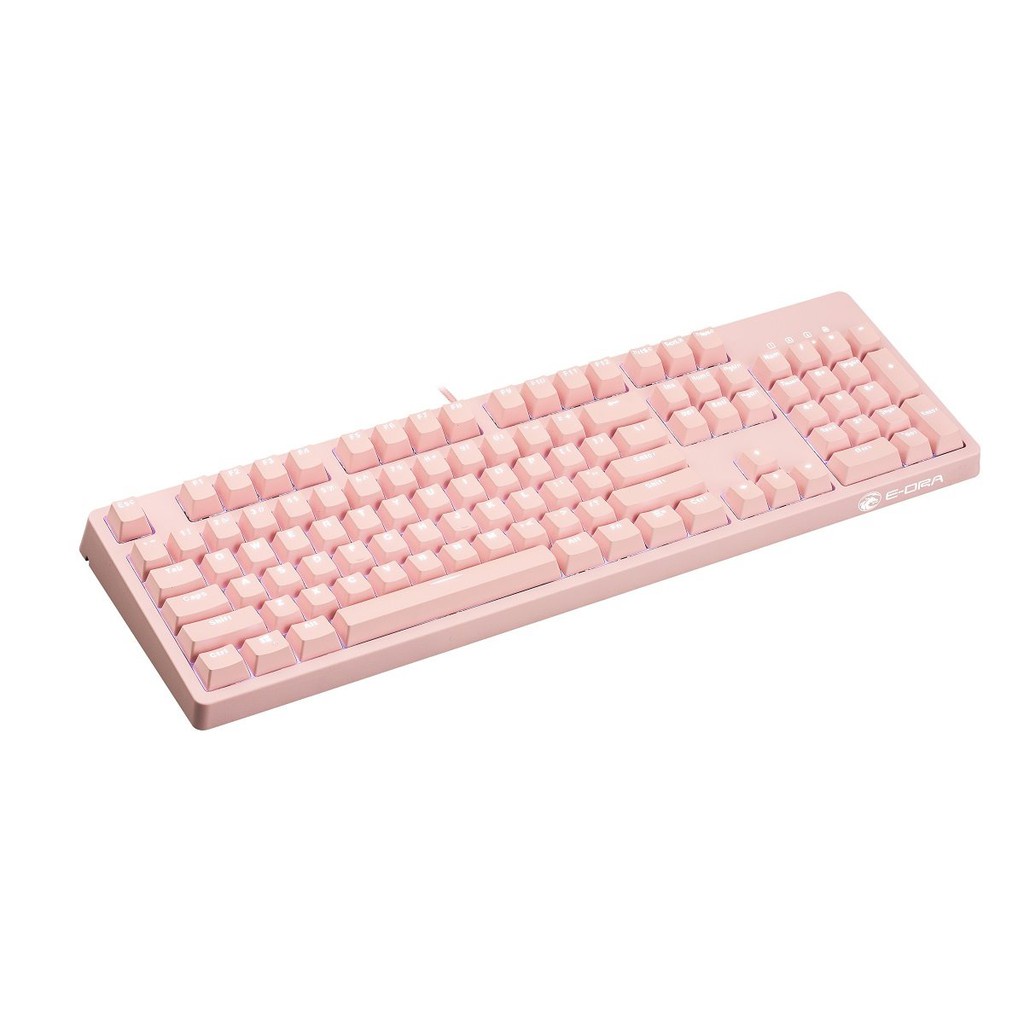 [ Hàng Hot ] Phím cơ E-Dra EK3104 Dream Pink Huano switch/Type C tháo rời - Hàng chính hãng