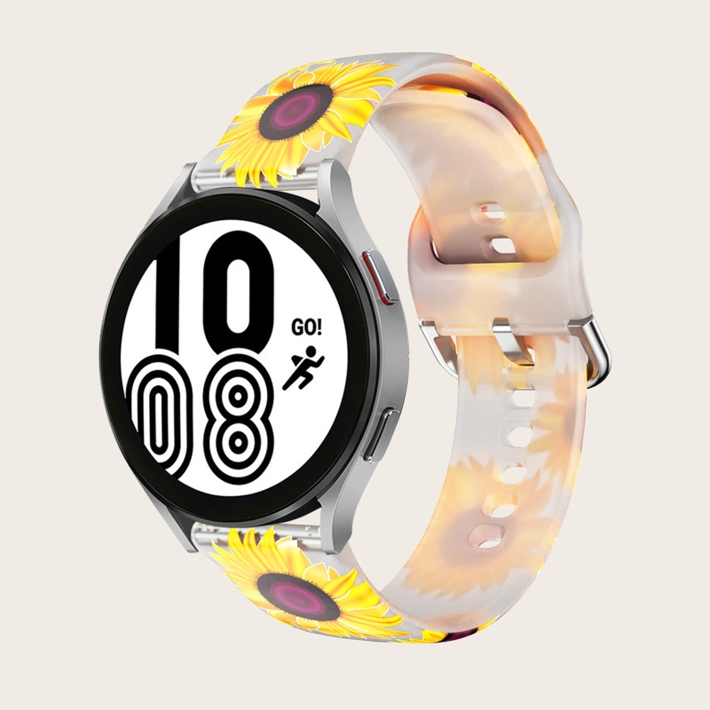 Dây Đeo Đồng Hồ Thể Thao Bằng Silicone Chống Nước &amp; Mồ Hôi 4 20mm