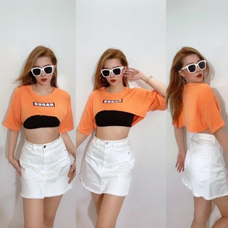 áo crop top lững over f21