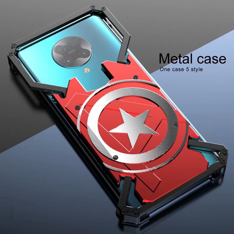 Xiaomi Redmi K30 Pro/5G Cases hero series Aluminum Metal Bumper Frame Case Protective Case Armor Back Cover Casing Shockproof