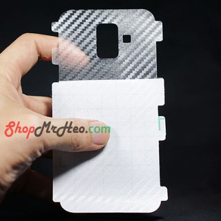 Bộ 3 skin dán lưng vân 3d samsung a6 2018