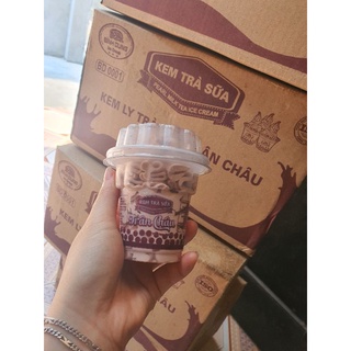 Kem ly trà sữa trân châu