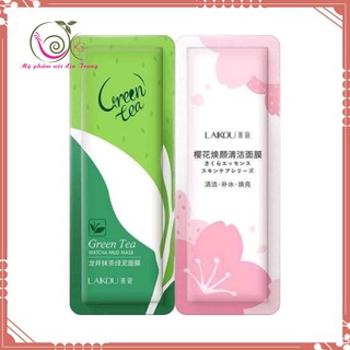 Mặt nạ bùn trà xanh -hoa anh đào Laikou