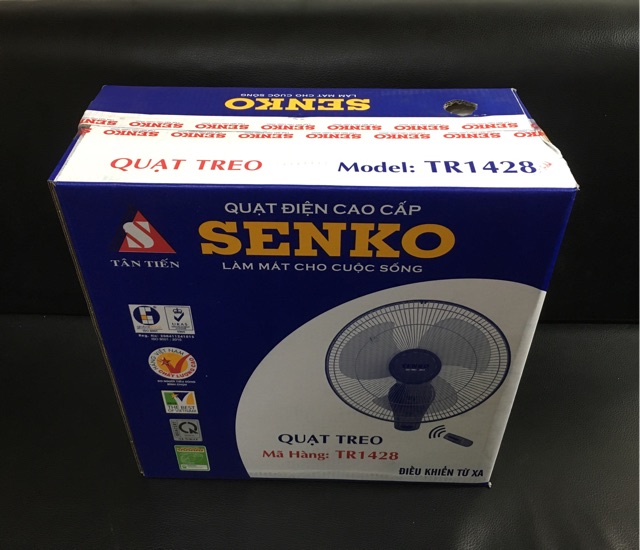 Combo 2 bộ quạt treo tường Senko TR1428 remote khiển từ xa