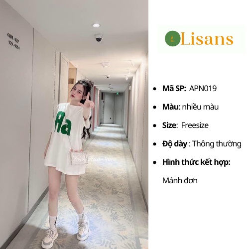 Áo thun nữ tay lỡ unisex form rộng xinh giá rẻ APN019