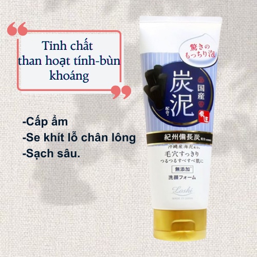 Sữa rửa mặt Cosmetex Roland Loshi Moist Aid Whip Face Foam