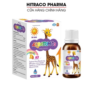Tinh chất Vitamin D3 K2 MK7 nhỏ giọt giúp chắc khỏe xương răng - Chai 10ml [Aquatrim-D3]