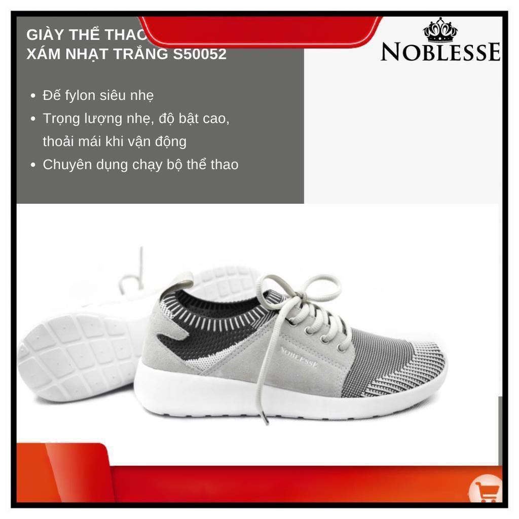 GIÀY THỂ THAO NỮ MÀU XÁM NHẠT ĐẸP NOBLESSE CỔ THẤP S50051