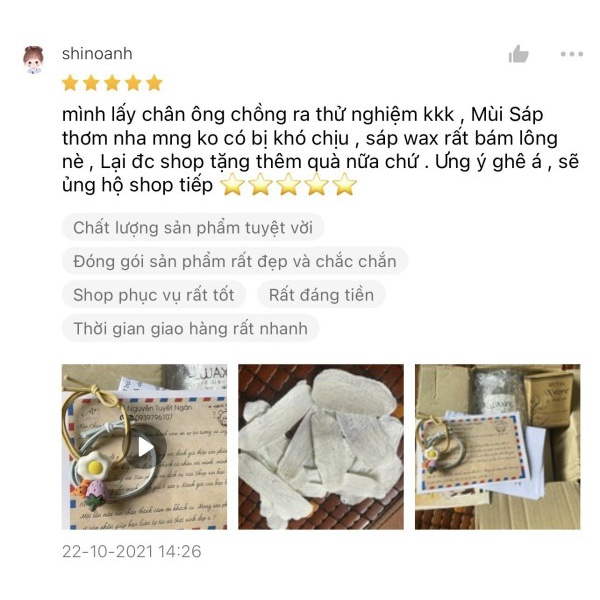 SÁP WAX LÔNG CAO CẤP SIÊU BÁM LÔNG CÓ HƯƠNG THƠM Tặng Kèm Que Waxing