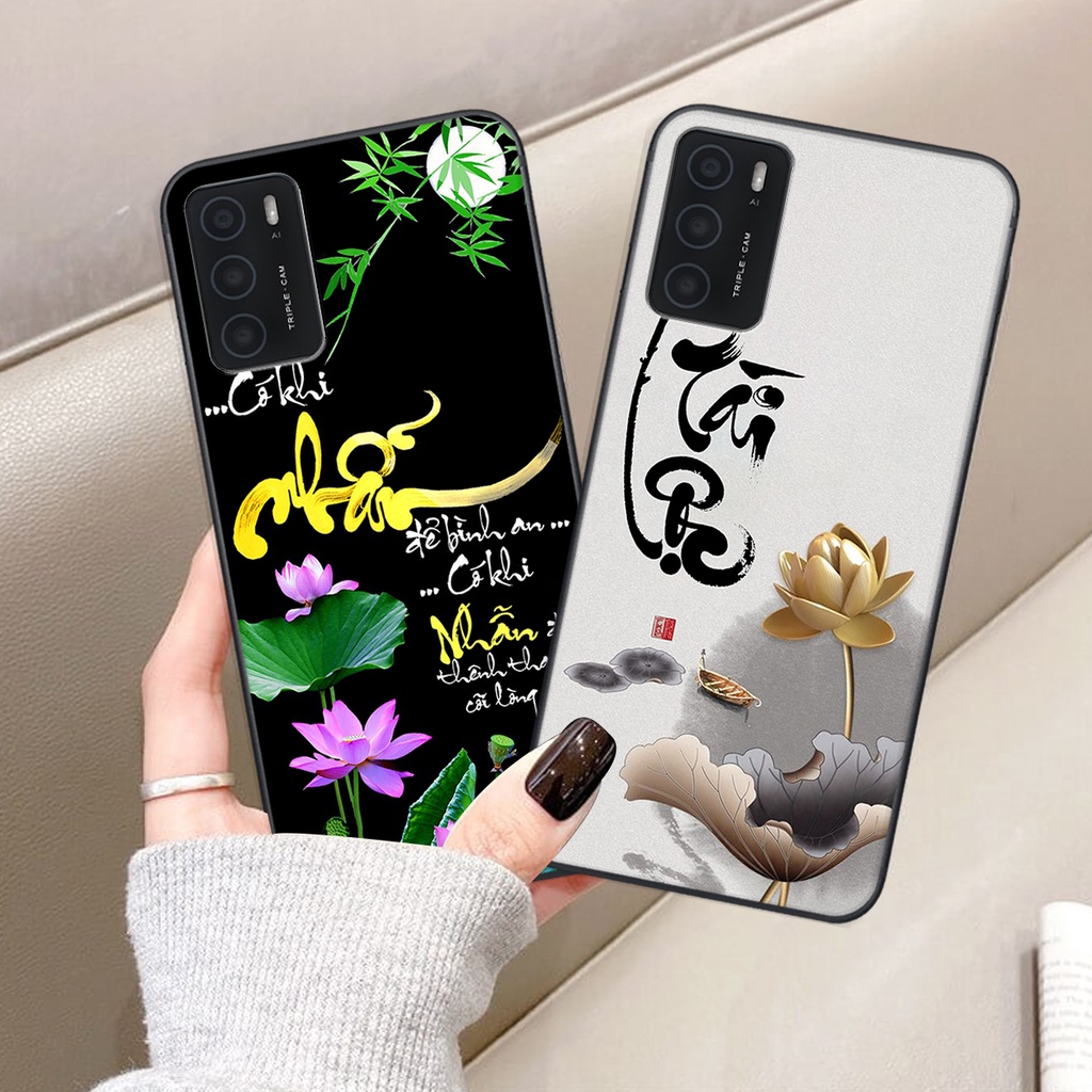 Ốp lưng Oppo A16 in hình chữ tài chữ lộc, Cha Mẹ, bình an SIÊU ĐẸP