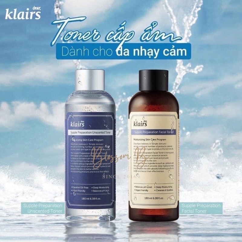 Toner Klairs cấp ẩm 180ml