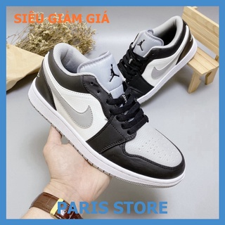 Giày thể thao nam nữ jd ghi đen xám cổ thấp thời trang full box bill