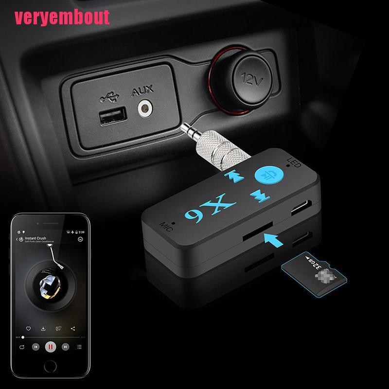 Bộ Thu Tín Hiệu Bluetooth Không Dây X6 Đầu Cắm 3.5mm