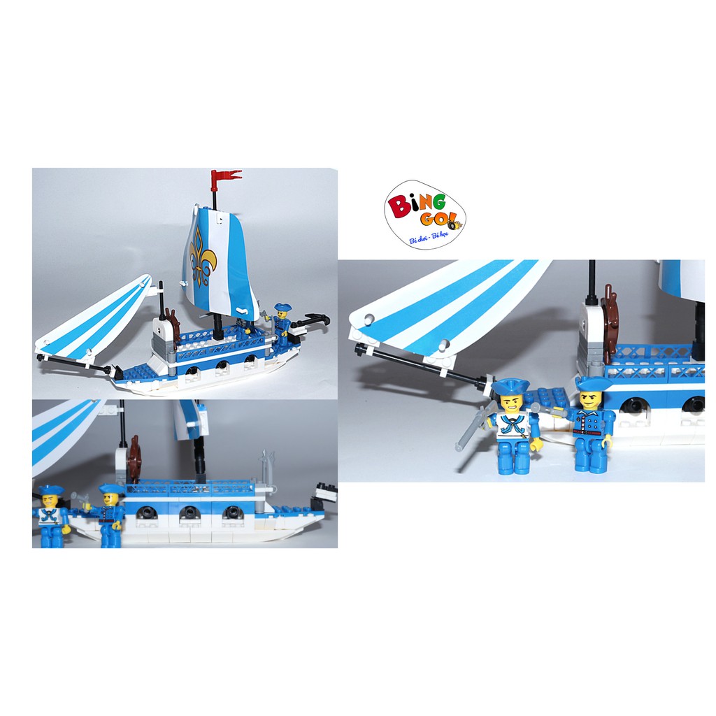 Hộp lego ráp tàu hải tặc 205 miếng