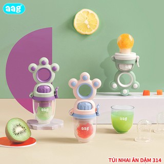 Núm nhai ăn dặm cho trẻ em giúp bé tập nhai hoa quả, thức ăn đã qua chế biến