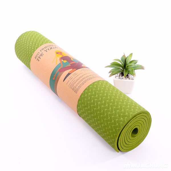 Thảm tập Yoga TPE 6mm 1 lớp nhập khẩu Đài Loan + Tặng túi đựng thảm