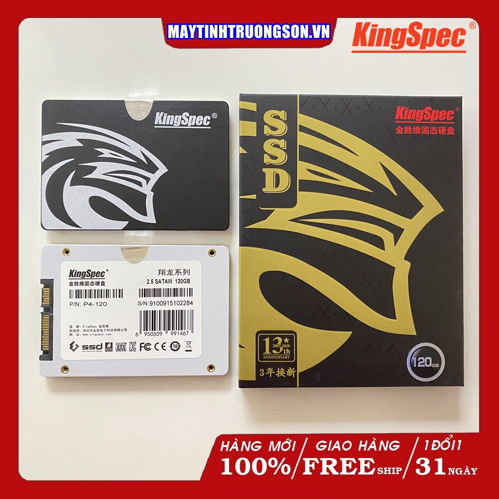 Ổ Cứng SSD 120GB KINGSPEC Sản Phẩm Chính Hãng | Bảo hành 36 tháng