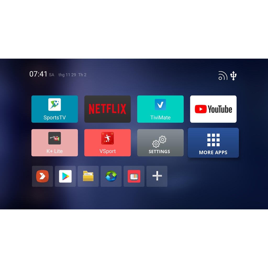 Android Box TX3Mini+ 2022 - Android TV 11, Amlogic S905W2, Ram 4GB, Bộ nhớ 32GB, Wifi 2 băng tần, Bluetooth, giải mã AV1