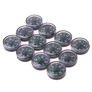 12pcs Portable Mini Precise North Compass Guider for Camping Hike Survival