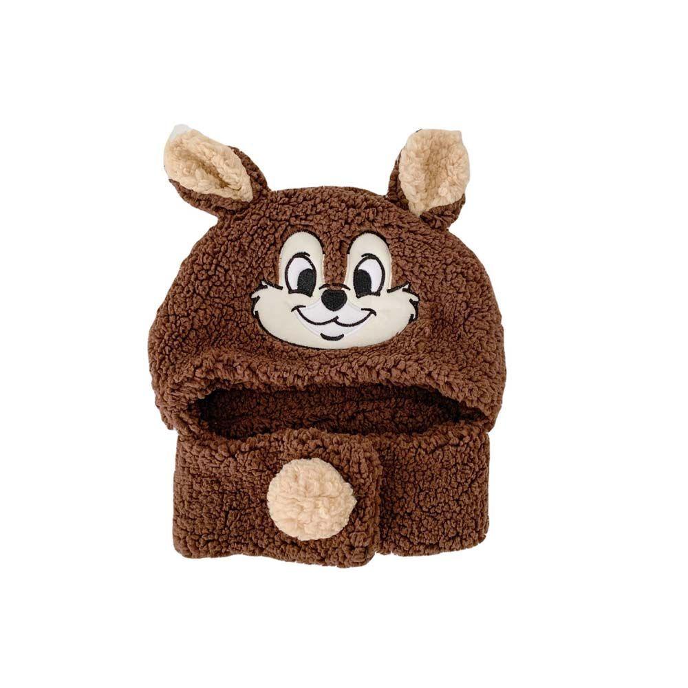 Mũ Trùm Đầu Kiêm Khăn Choàng Cổ Bằng Vải Bông Họa Tiết Hoạt Hình Anpanman / Gấu Dễ