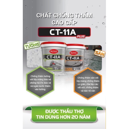 Chống thấm Kova CT-11A Sàn và Tường