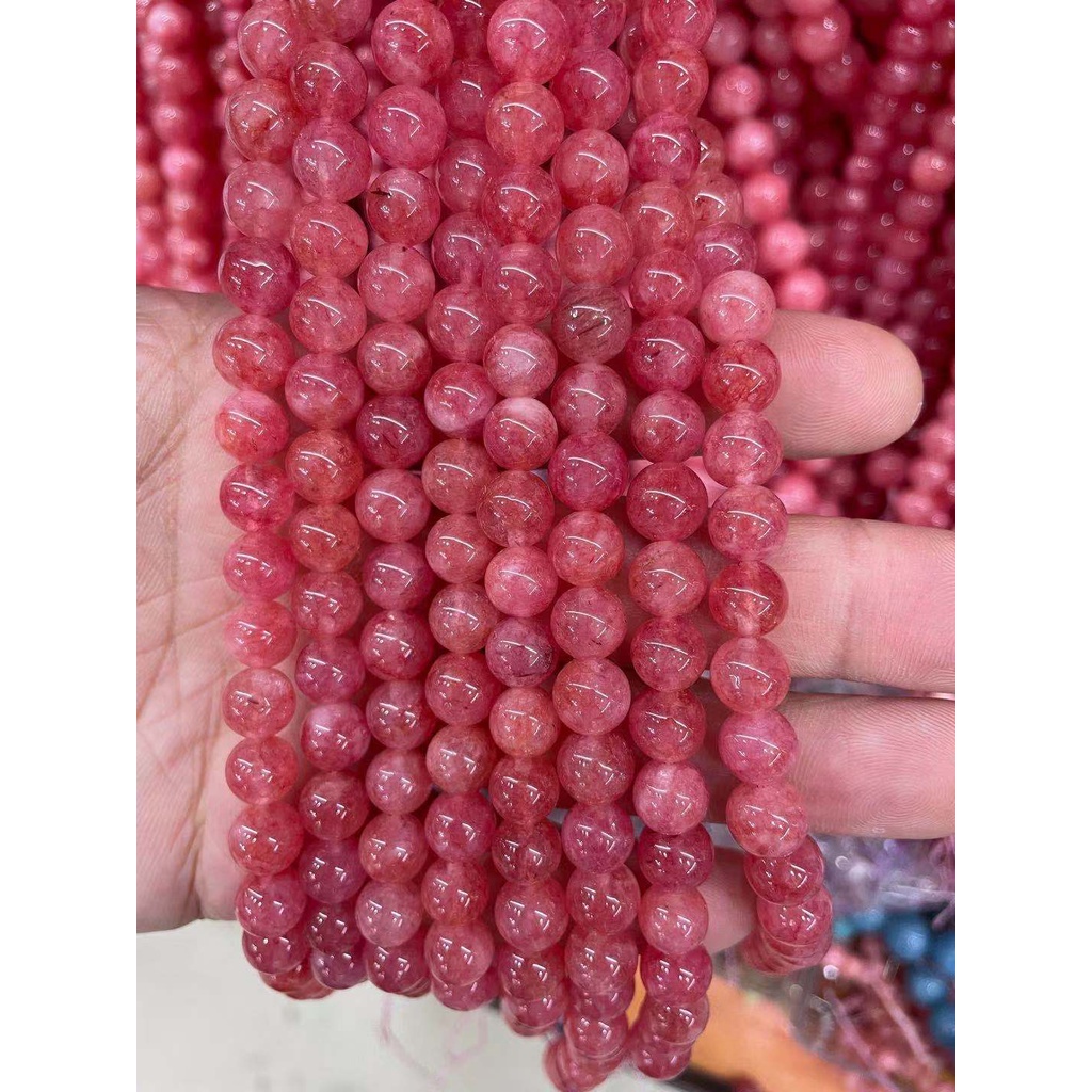 DIY Natural Rhodochrosite round beads 6-10mm for making accessories
